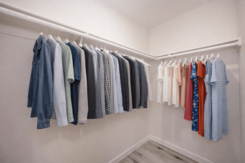Spacious closets